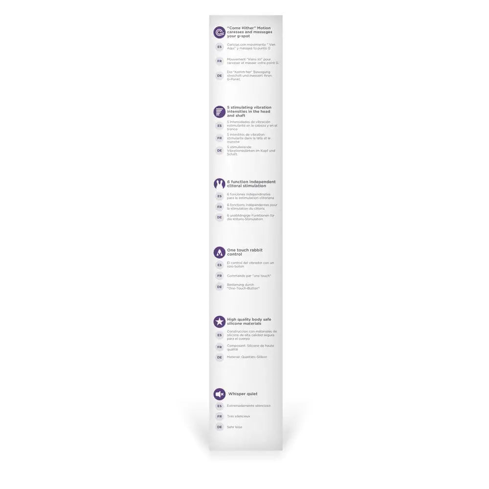The Rabbit Company Come Hither Purple - Sex Toys - Save 30% - the - Fast Shipping - Vibrator United Kingdom Stoke-on-trent