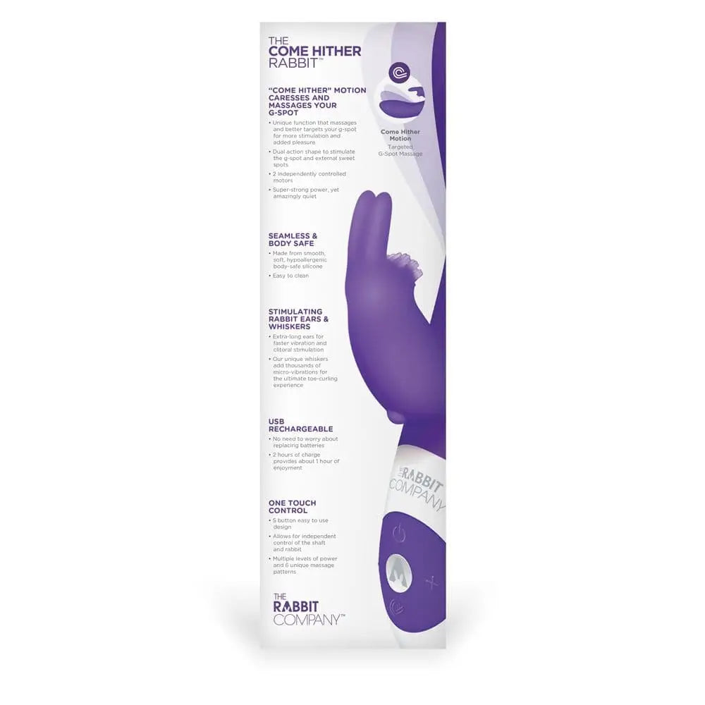 The Rabbit Company Come Hither Purple - Sex Toys - Save 30% - the - Fast Shipping - Vibrator United Kingdom Stoke-on-trent
