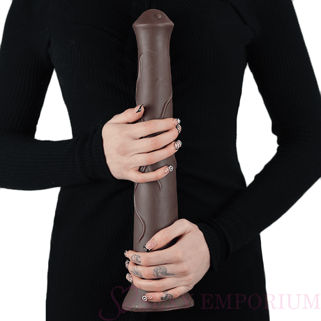 The Raging Stallion 16.5 Inch Horse Dildo Brown - Save 30% - Biggest Dildo