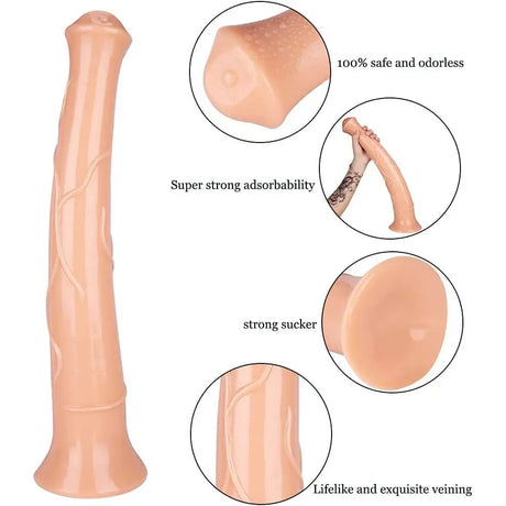 The Raging Stallion 16.5 Inch Horse Dildo White - Save 30% - Fast Shipping - United Kingdom Stoke-on-trent