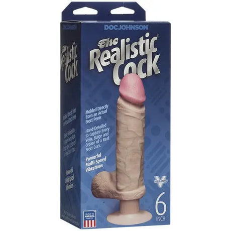 The Realistic Cock 6 Inch Vibrating Dildo Flesh Pink - Save 30% - Fast Shipping - United Kingdom Stoke-on-trent