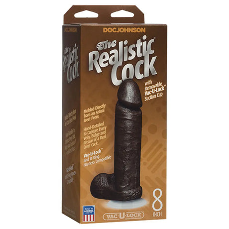 The Realistic Cock 8 Inch Dildo Black - Fast Shipping - New Products United Kingdom Stoke-on-trent