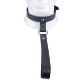 The Red Leather Collar with Short Leash - Save 30% - Sale