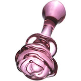 The Rose Glass Dildo Butt Plug - Sex Toy - Save 25%