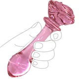 The Rose Glass Dildo Butt Plug - Dildos - Save 25% - Fast Shipping - United Kingdom Stoke-on-trent