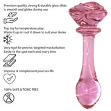 The Rose Glass Dildo Butt Plug - Dildos - Save 25% - Fast Shipping - United Kingdom Stoke-on-trent
