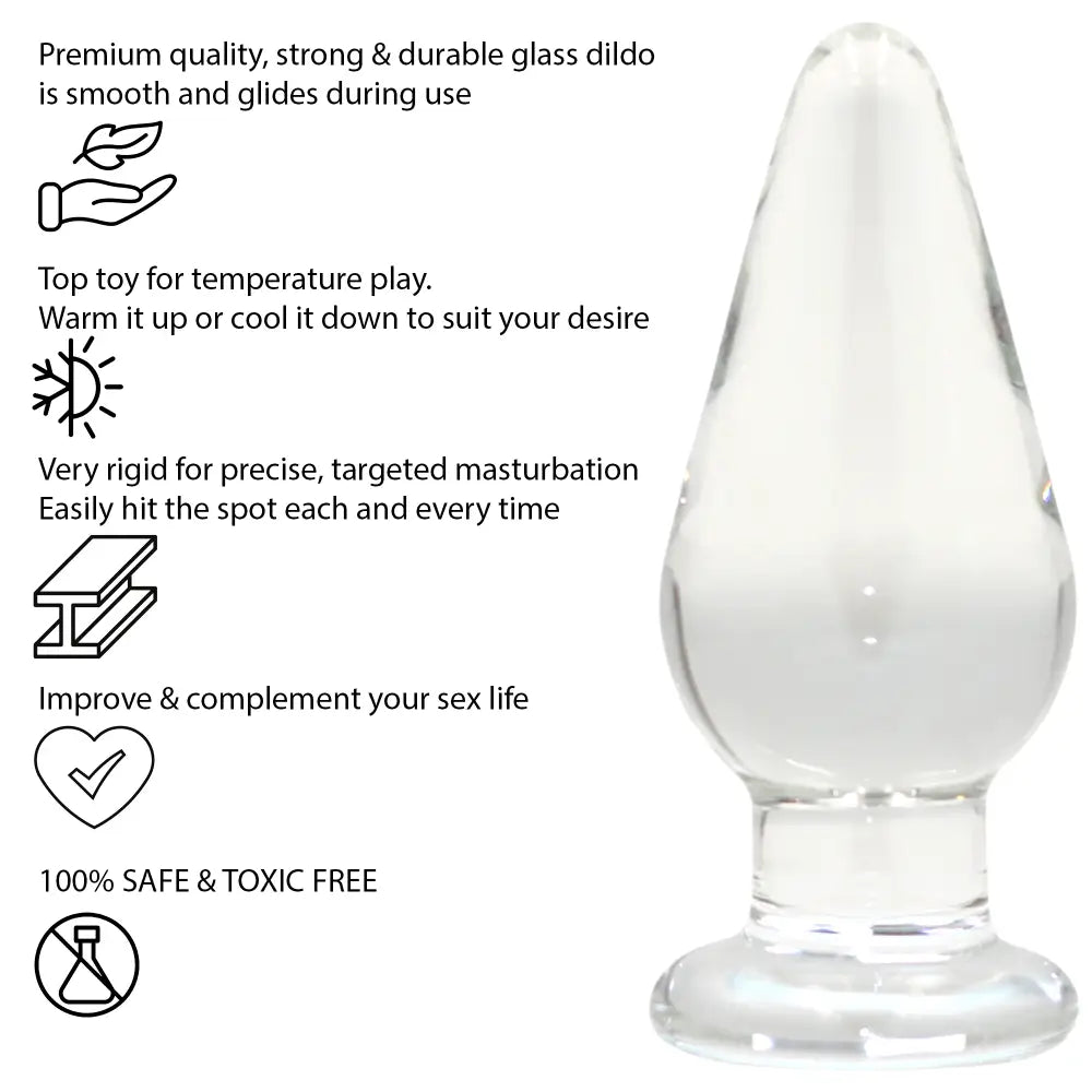 The Ultimate Glass Butt Plug - Sex Toy - Save 20% - Fast Shipping - Anal Dildos United Kingdom Stoke-on-trent