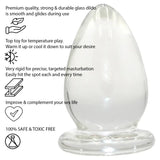 Thick Chode Glass Butt Plug - Sex Toy - Save 25% - Fast Shipping - Anal Dildos United Kingdom Stoke-on-trent