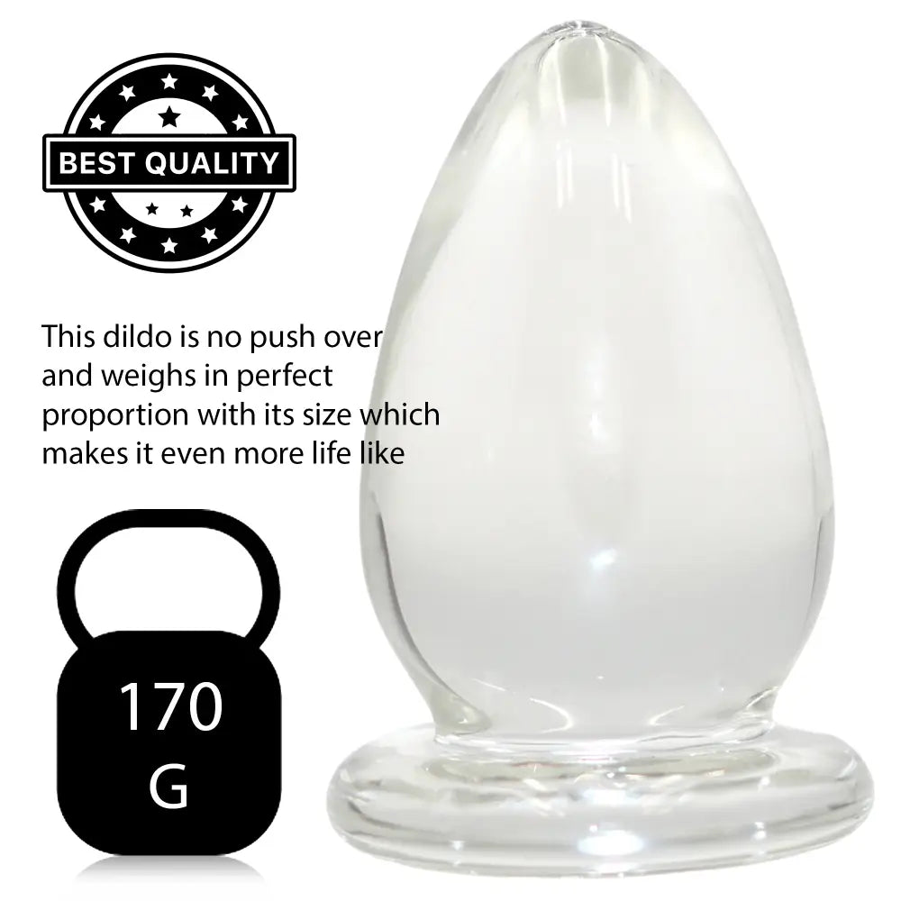 Thick Chode Glass Butt Plug - Sex Toy - Save 25% - Fast Shipping - Anal Dildos United Kingdom Stoke-on-trent