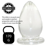 Thick Chode Glass Butt Plug - Sex Toy - Save 25% - Fast Shipping - Anal Dildos United Kingdom Stoke-on-trent