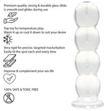 Thick Ribbed Bubble Glass Anal Dildo - Dildos - Save 25% - Fast Shipping - United Kingdom Stoke-on-trent