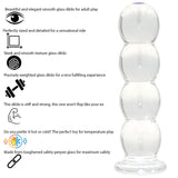 Thick Ribbed Bubble Glass Anal Dildo - Dildos - Save 25% - Fast Shipping - United Kingdom Stoke-on-trent