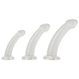 Three Piece Crystal Clear Anal Training Set - Save 25% - Fast Shipping - Dildo United Kingdom Stoke-on-trent