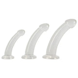 Three Piece Crystal Clear Anal Training Set - Save 25% - Fast Shipping - Dildo United Kingdom Stoke-on-trent