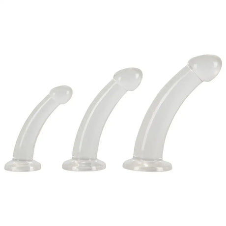 Three Piece Crystal Clear Anal Training Set - Save 25% - Fast Shipping - Dildo United Kingdom Stoke-on-trent