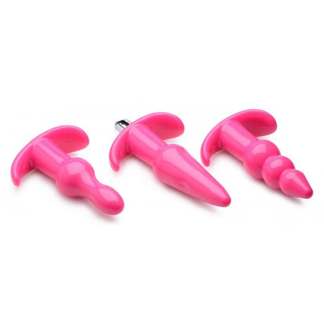Thrill Trio Anal Plug Set - Pink - Sex Toys