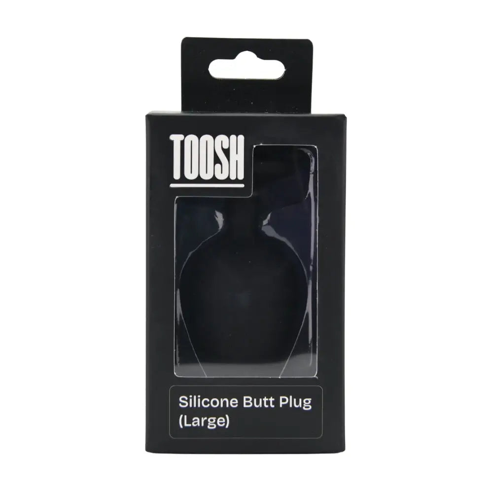Toosh Black Silicone Butt Plug Large - Save 10% - Sale United Kingdom Stoke-on-trent