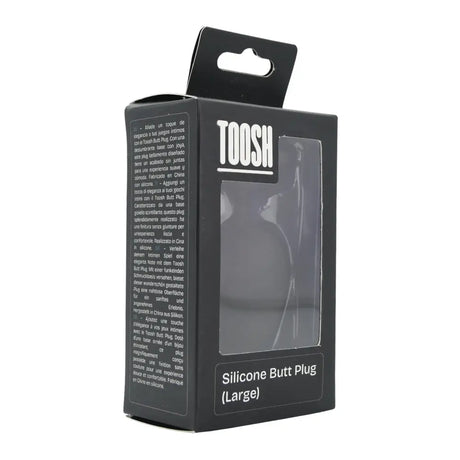 Toosh Black Silicone Butt Plug Large - Save 10% - Sale United Kingdom Stoke-on-trent