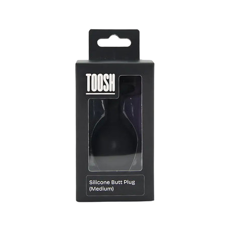 Toosh Black Silicone Butt Plug Medium - Save 10% - Sale United Kingdom Stoke-on-trent