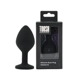 Toosh Black Silicone Butt Plug Medium - Save 10% - Sale United Kingdom Stoke-on-trent