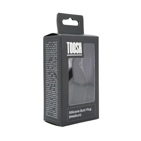 Toosh Black Silicone Butt Plug Medium - Save 10% - Sale United Kingdom Stoke-on-trent