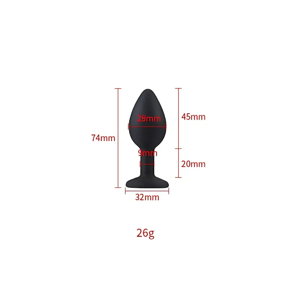 Toosh Black Silicone Butt Plug Small - Save 15% - Sale United Kingdom Stoke-on-trent
