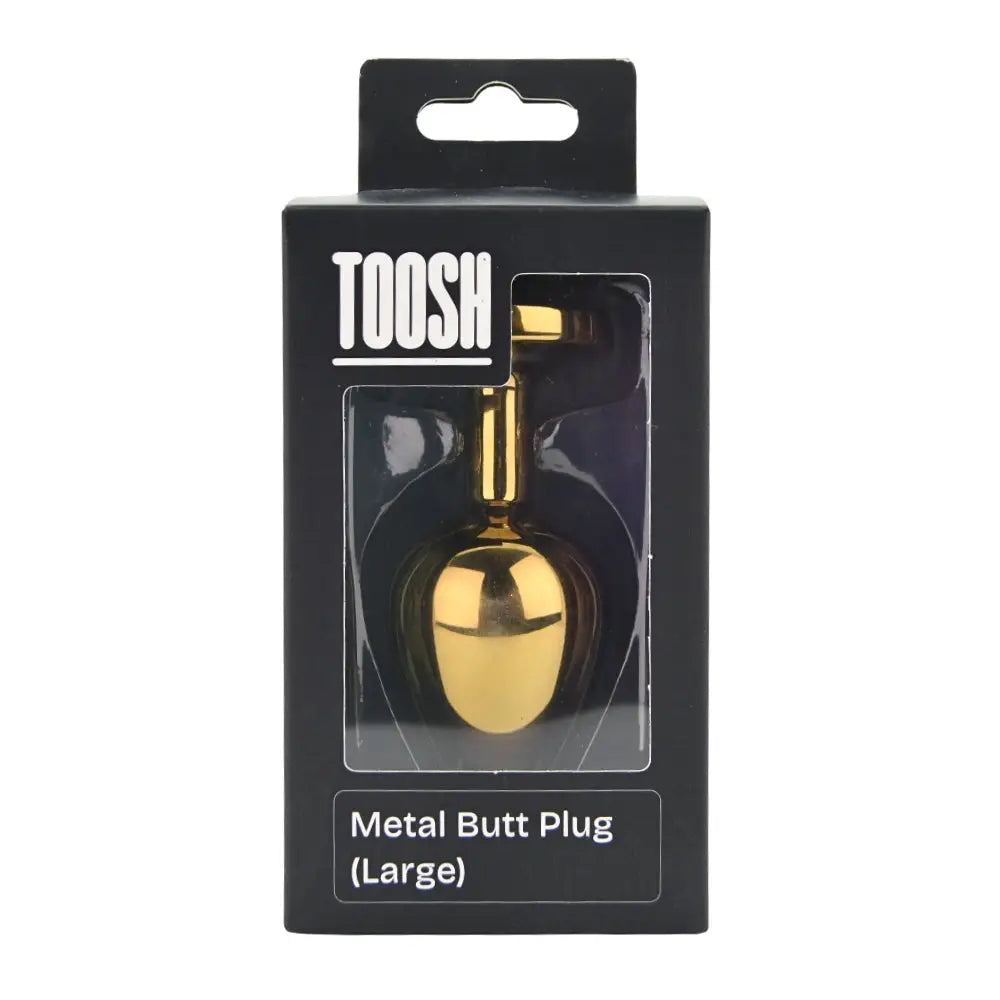 Toosh Gold Metal Butt Plug Large Clear Stone - Save 10% - Sale United Kingdom Stoke-on-trent