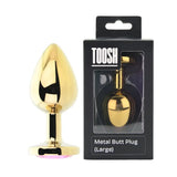 Toosh Gold Metal Butt Plug Large Pink Stone - Save 10% - Sale United Kingdom Stoke-on-trent