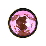 Toosh Gold Metal Butt Plug Large Pink Stone - Save 10% - Sale United Kingdom Stoke-on-trent