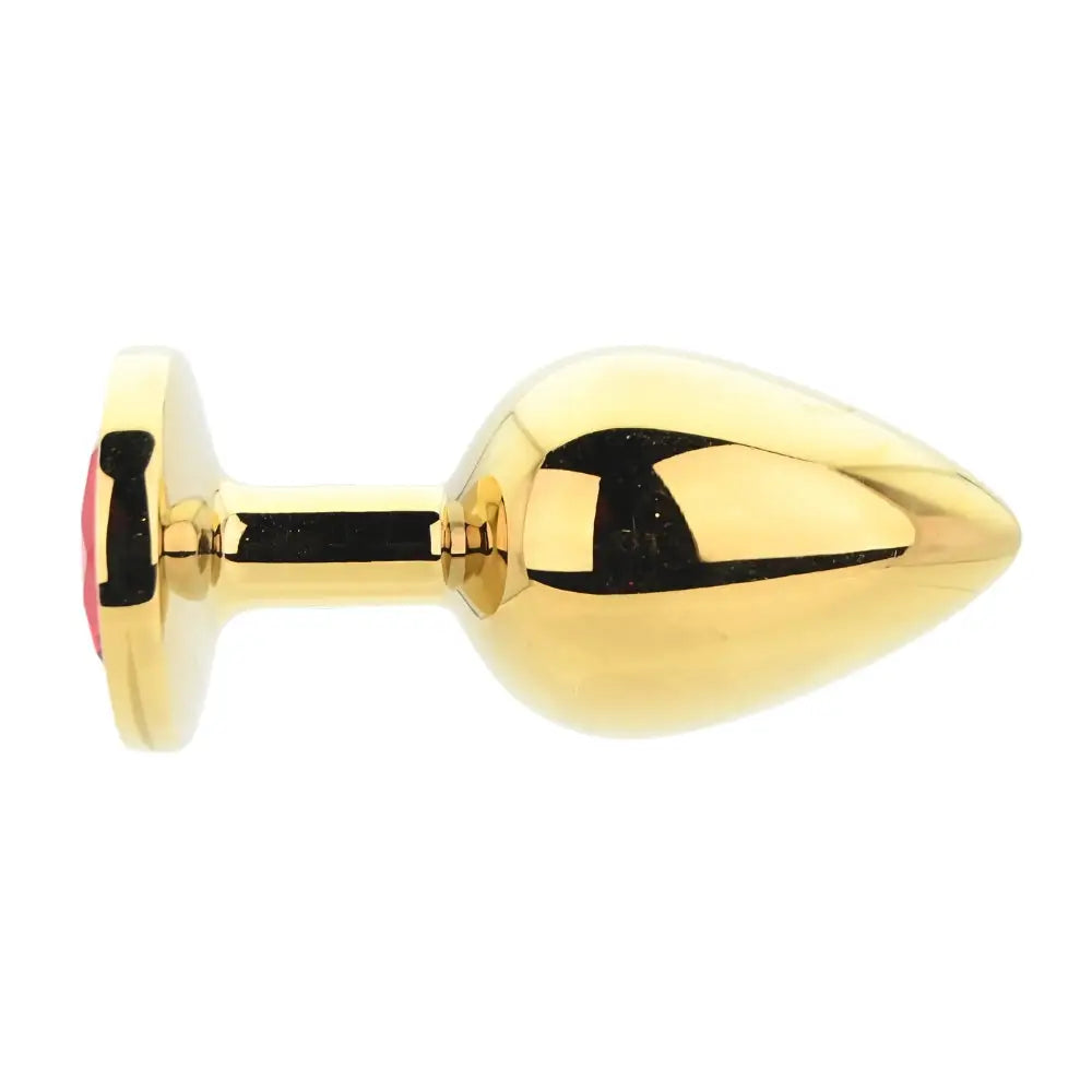 Toosh Gold Metal Butt Plug Large Red Stone - Save 10% - Sale United Kingdom Stoke-on-trent