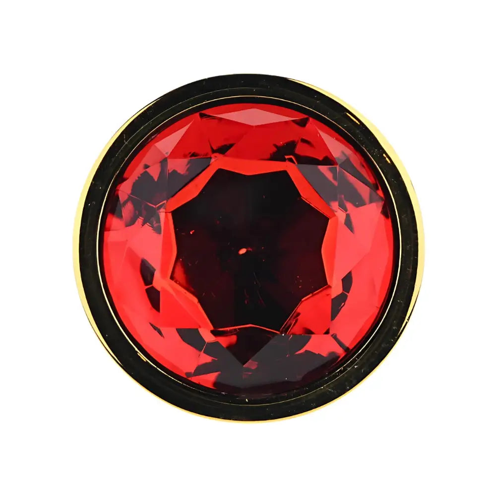 Toosh Gold Metal Butt Plug Large Red Stone - Save 10% - Sale United Kingdom Stoke-on-trent