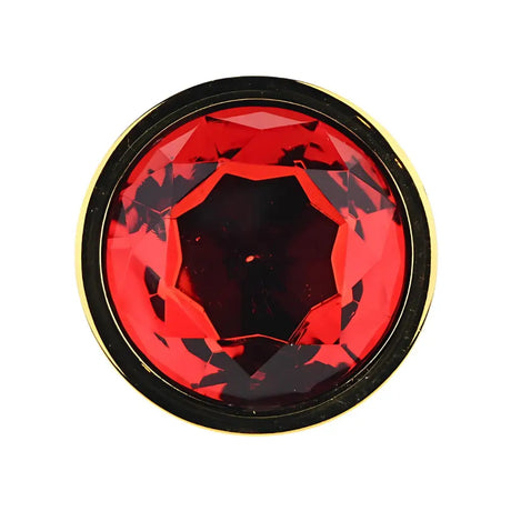 Toosh Gold Metal Butt Plug Large Red Stone - Save 10% - Sale United Kingdom Stoke-on-trent