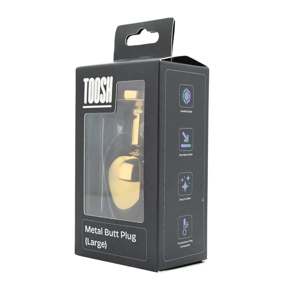 Toosh Gold Metal Butt Plug Large Red Stone - Save 10% - Sale United Kingdom Stoke-on-trent