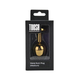 Toosh Gold Metal Butt Plug Medium Pink Stone - Save 10% - Sale United Kingdom Stoke-on-trent