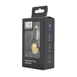 Toosh Gold Metal Butt Plug Medium Pink Stone - Save 10% - Sale United Kingdom Stoke-on-trent