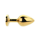 Toosh Gold Metal Butt Plug Medium Red Stone - Save 10% - Sale United Kingdom Stoke-on-trent