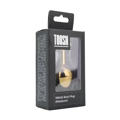Toosh Gold Metal Butt Plug Medium Red Stone - Save 10% - Sale United Kingdom Stoke-on-trent