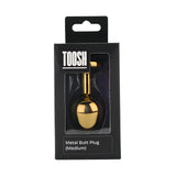 Toosh Gold Metal Butt Plug Medium Red Stone - Save 10% - Sale United Kingdom Stoke-on-trent