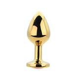 Toosh Gold Metal Butt Plug Medium Red Stone - Save 10% - Sale United Kingdom Stoke-on-trent