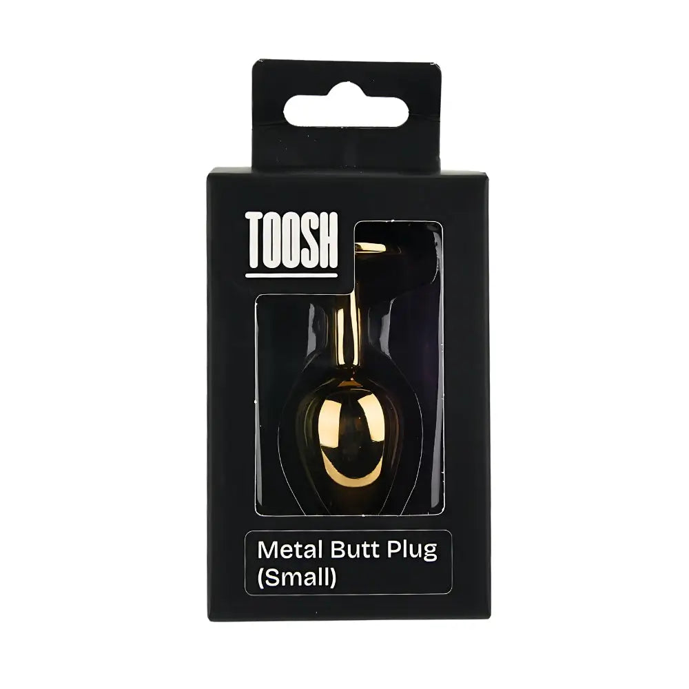 Toosh Gold Metal Butt Plug Small Clear Stone - Save 10% - Sale United Kingdom Stoke-on-trent