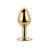 Toosh Gold Metal Butt Plug Small Clear Stone - Save 10% - Sale United Kingdom Stoke-on-trent