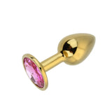 Toosh Gold Metal Butt Plug Small Pink Stone - Save 10% - Sale United Kingdom Stoke-on-trent