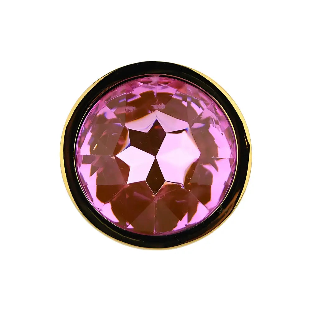 Toosh Gold Metal Butt Plug Small Pink Stone - Save 10% - Sale United Kingdom Stoke-on-trent
