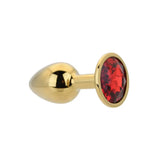 Toosh Gold Metal Butt Plug Small Red Stone - Save 10% - Sale United Kingdom Stoke-on-trent