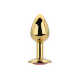 Toosh Gold Metal Butt Plug Small Red Stone - Save 10% - Sale United Kingdom Stoke-on-trent