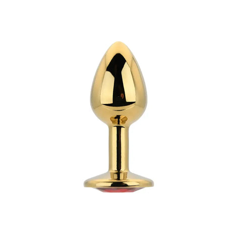 Toosh Gold Metal Butt Plug Small Red Stone - Save 10% - Sale United Kingdom Stoke-on-trent