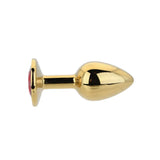 Toosh Gold Metal Butt Plug Small Red Stone - Save 10% - Sale United Kingdom Stoke-on-trent