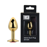 Toosh Gold Metal Butt Plug Small Red Stone - Save 10% - Sale United Kingdom Stoke-on-trent