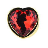 Toosh Heart Shaped Gold Butt Plug with Red Stone Large - New Products – Latest Sex Toys & Adult Arrivals United Kingdom Stoke-on-trent