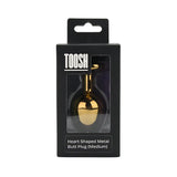 Toosh Heart Shaped Gold with Red Stone Medium - New Products – Latest Sex Toys & Adult Arrivals United Kingdom Stoke-on-trent